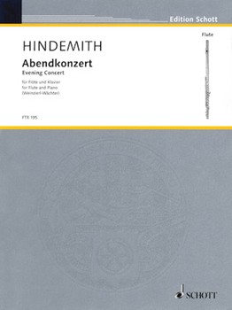Abendkonzert by Hindemith Paul for Flute and Piano