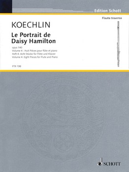 Le Portrait De Daisy Hamilton Volume 4 by Koechlin Charles - Orledge Robert - for Flute and Piano