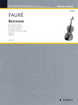 Berceuse Op 16 D Major For Violin And Piano