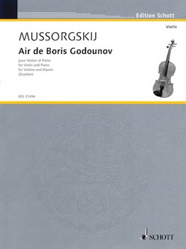 Air De Boris Godounov by Mussorgsky Modest - Duskin Samuel - for Violin and Piano