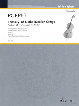 Fantasy On Litttle Russian Songs by Popper David - Kliegel Maria - for Cello and Piano