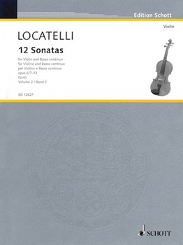 12 Sonatas Volume 2 Opus 6 #7-12 by Locatelli Pietro Antonio - Scio Barbara - for Violin w/c