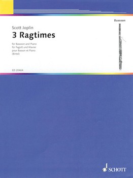 3 Ragtimes by Joplin Scott - Birtel Wolfgang - for Bassoon and Piano