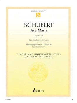 Ave Maria by Schubert for Piano with Vocal