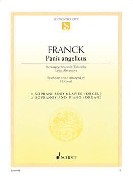 Hal Leonard César Franck H. Geerl  Panis Angelicus for 2 Sopranos & Piano (or Organ) in G Major - Vocal Duet