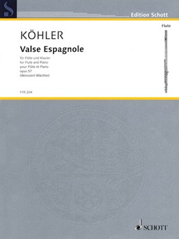 Valse Espagnole by Kohler Ernesto - Weinzierl Elisabeth - for Flute and Piano
