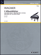 Schott Wagner   Two AlbumblÄtter: Lied Ohne Worte