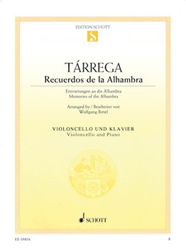 Recuerdos De La Alhambra by Tarrega Francisco - Birtel Wolfgang - for Cello and Piano