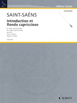 Introduction et Rondo Capriccioso Op. 28 by Saint-Saens Camille for Study Score