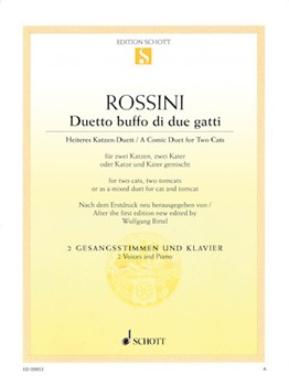 Duetto Buffo Di Due Gatti by Rossini Gioachino for Vocal Duet