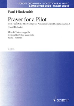 Prayer For A Pilot by Hindemith Paul for SATB a cappella