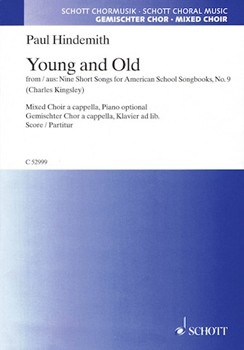 Young And Old by Hindemith Paul for SATB a cappella