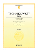 Schott Tschaikowsky   Valse (Waltz) F# Minor Op 40 No 9 - Piano Solo Sheet