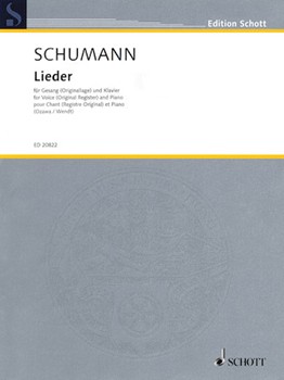 Lieder by Schumann Robert for