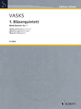 Wind Quintet No. 1 by Vasks Peteris for Score and Parts