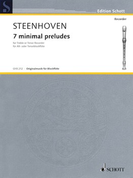 7 Minimal Preludes by Steenhoven Karel Va for Tenor Reco