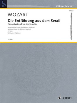 Abduction From The Seraglio Kv384 by Mozart Wolfgang Amadeus - Weinzierl and Wachter - for Flute Duet