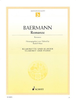 Romanze by Baermann Carl - Mauz Rudolf - for Clarinet Solo