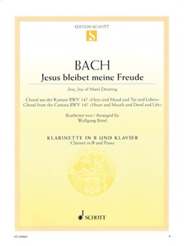 Jesu Joy Of Man's Desiring by Bach Johann Sebastian - Birtel Wolfgang - for Clarinet Solo