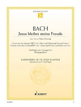 Jesu Joy Of Man's Desiring by Bach Johann Sebastian - Birtel Wolfgang - for Alto Saxophone and Piano