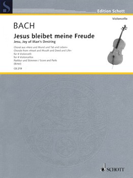 Jesu Joy Of Man's Desiring For 4 Cellos Score And Parts CELLO 4TET