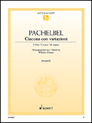 Schott Pachelbel Ohmen  Ciacona Con Variazioni