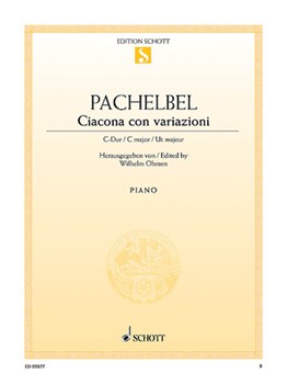Schott Pachelbel Ohmen  Ciacona Con Variazioni