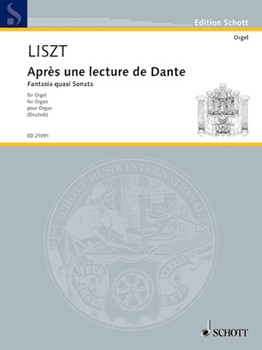 Apres Une Lecture De Dante by Liszt Franz - Deutsch Helmut - for Organ Solo