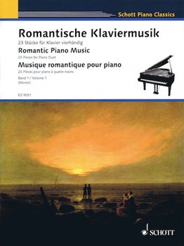 Romantic Piano Music Volume 1 by Various - Borner - for 1 Piano 4 Hands