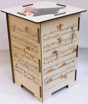 Hindemith Ludus Tonalis Stool/Side Table by Hindemith Paul for