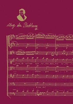 Beethoven Notebook Red (3-pack) Retail $7.99 Each by for