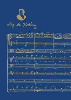 Beethoven Notebook Blue (3-pack) Retail $7.99 Each by for