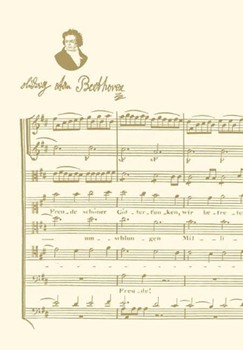 Beethoven Notebook Beige (3-pack) Retail $7.99 Each by for