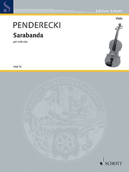 Sarabanda For Viola Solo (originally For Cello Solo)