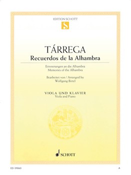Recuerdos De La Alhambra (Memories Of The Alhambra) [viola]