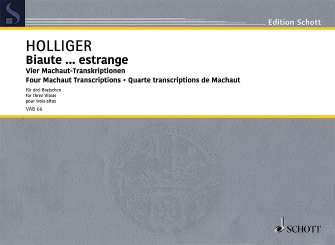 Biaute ... estrange by Holliger Heinz for Score