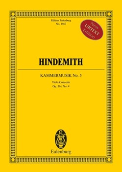 Chamber Music No. 5 Op. 36/4 by Hindemith Paul for Study Score