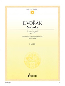 Schott Dvorak   Mazurka D Minor Op 56 No 4