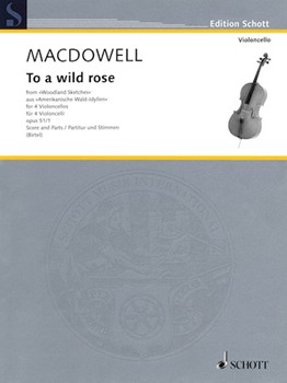 To A Wild Rose Op 51/1 From Woodland Sketches [cello 4tet]
