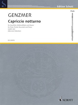 Capriccio Notturno GeWV 263 by Genzmer Harald for