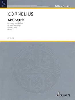 Ave Maria by Cornelius Peter - Birtel Wolfgang - for Study Score