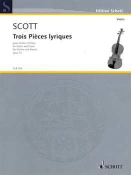 Trois Pièces Lyriques, Op. 73, for Violin and Piano