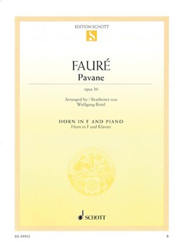 Pavane Opus 50 by Faure Gabriel - Birtel Wolfgang - for French Horn and Piano