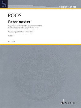 Pater Noster by Poos Heinrich for Vocal Scor