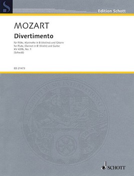 Divertimento K. 439b No. 1 by Mozart Wolfgang Amadeus - Siegfried Schwab - for Score and Parts
