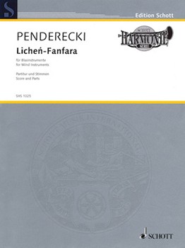 Lichen-Fanfara [woodwind/brass ensemble] Penderecki Score & Pa