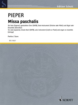 Missa Paschalis Full Score (latin/german) by for
