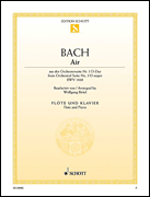 Air [flute/piano] Bach - Schott Edition FLUTE/PNO