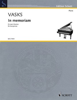 In Memoriam For 2 Pianos (performance Score Includes 2 Copies) by for