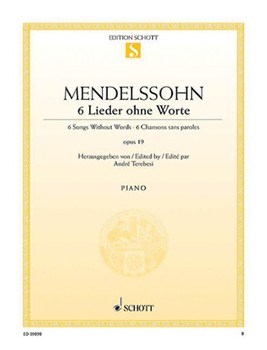 Six Songs Without Words Op. 19 by Mendelssohn Felix for